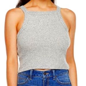 New XL Marled Gray Square Neck Tank by Arizona Jean Co